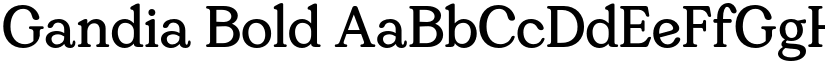 Gandia Bold font