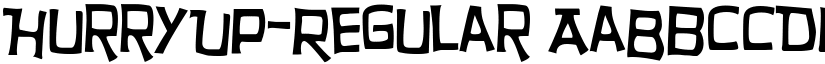 HurryUp-Regular font