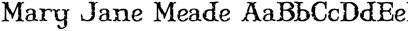 Mary Jane Meade font
