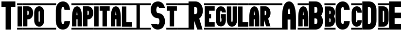 Tipo Capital1 St Regular font