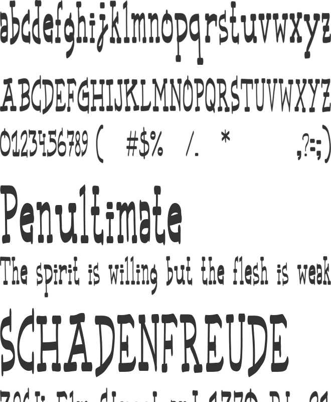 Basic Space font preview