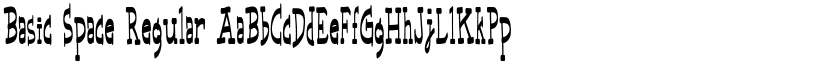 Basic Space Regular font