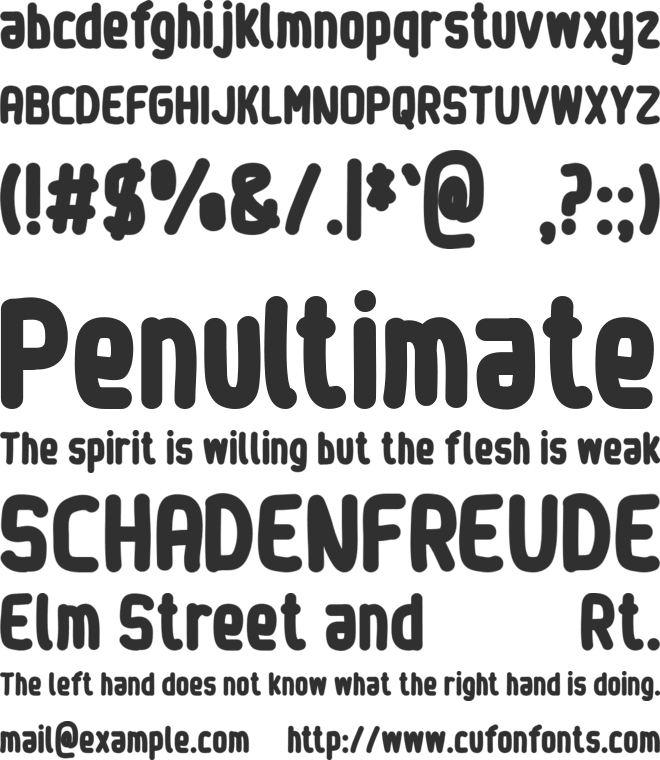 Sinewy - Personal Use Only font preview