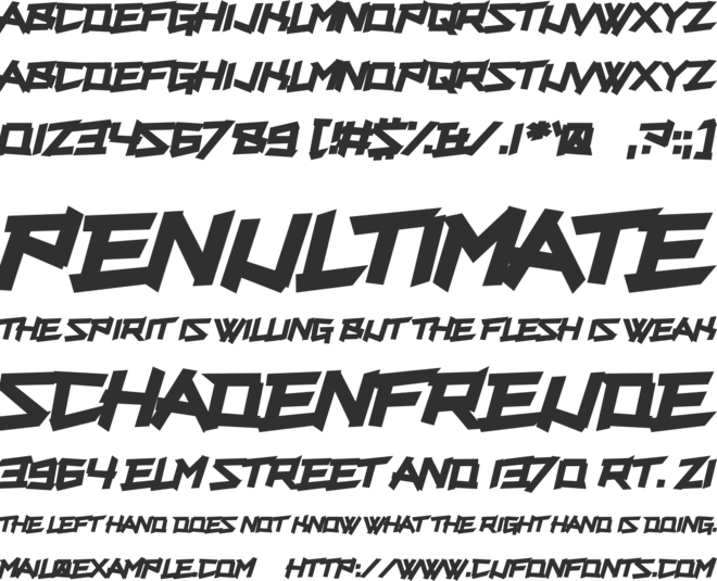 Supercarver font preview