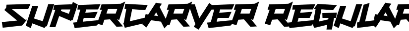 Supercarver Regular font