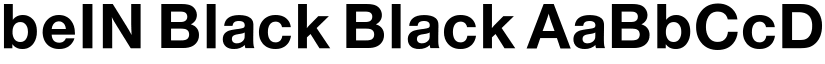 beIN Black Black font