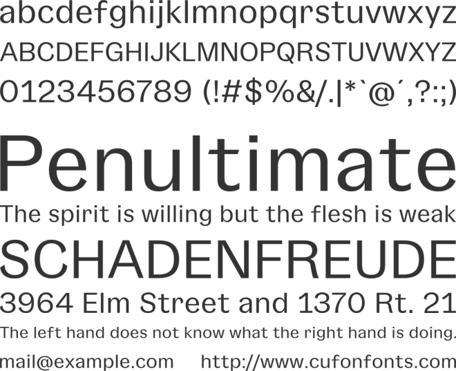 Gangster Grotesk font preview