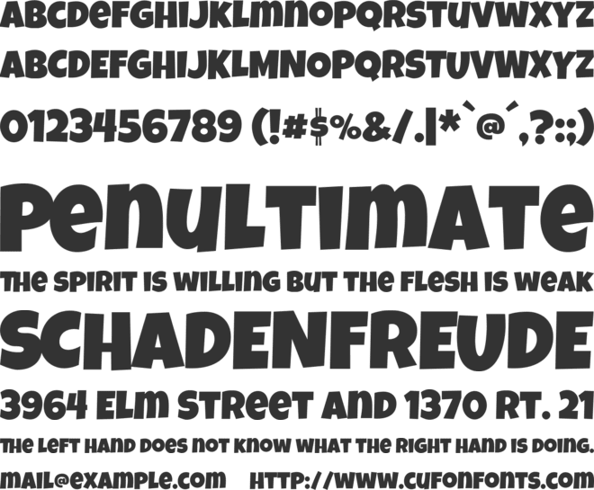 Luckiest Guy RUS-BEL-UKR font preview