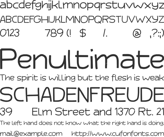 Third Time Lucky DEMO font preview