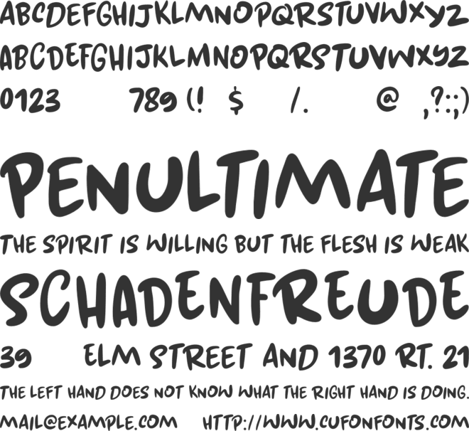 Kuroneko DEMO font preview