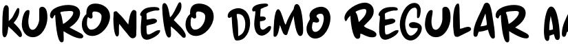 Kuroneko DEMO Regular font