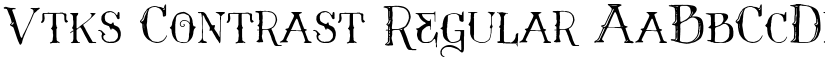 Vtks Contrast Regular font