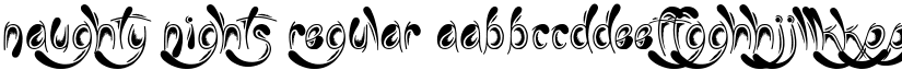 Naughty Nights Regular font