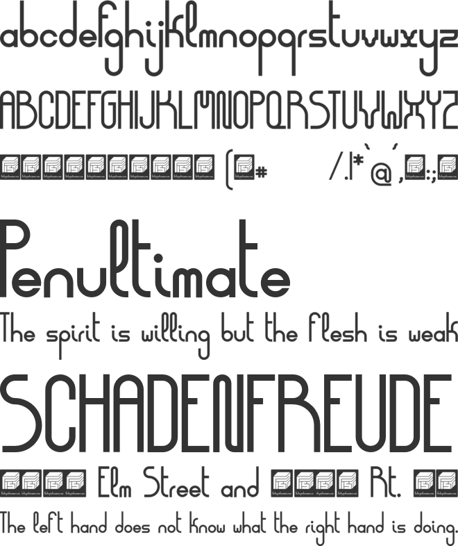 Democrazy font preview