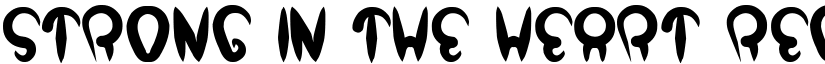 strong in the heart font download