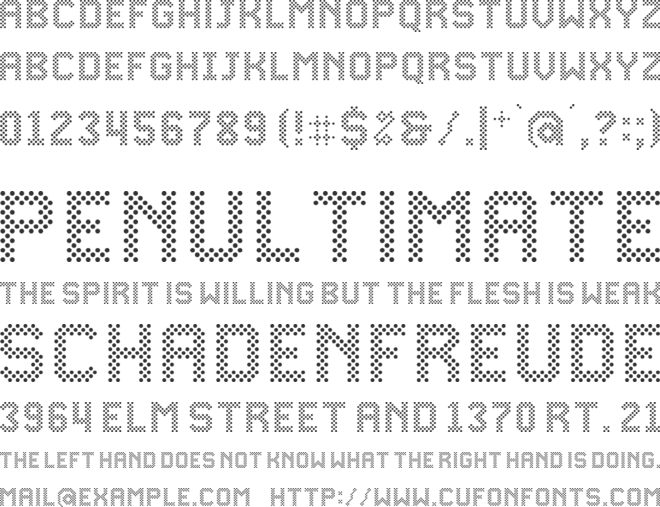 Yep font preview