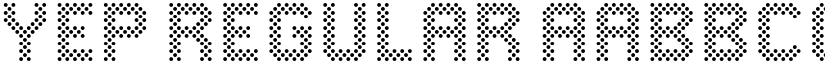 Yep Regular font