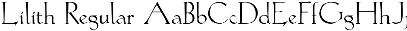 Lilith Regular font