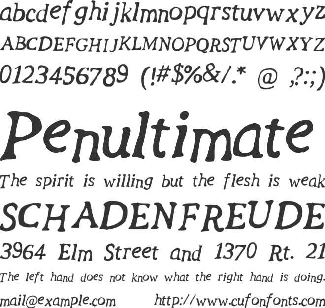 Revolution_Script font preview