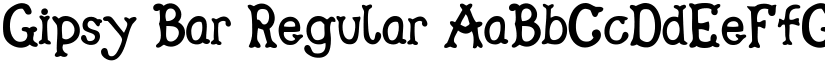 Gipsy Bar Regular font