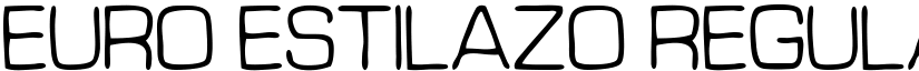 Euro Estilazo Regular font