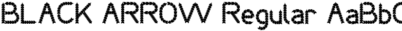 BLACK ARROW Regular font