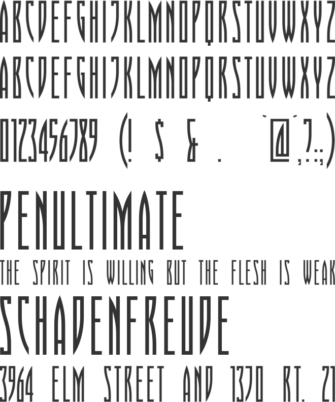 Playoff font preview
