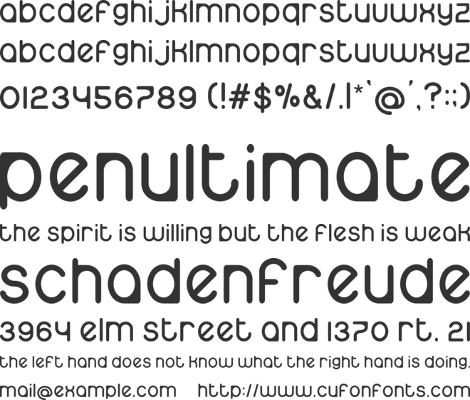 namo font preview