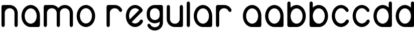 namo Regular font