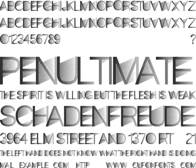 MiamiShades font preview