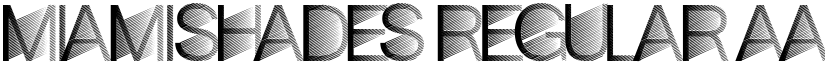 MiamiShades Regular font