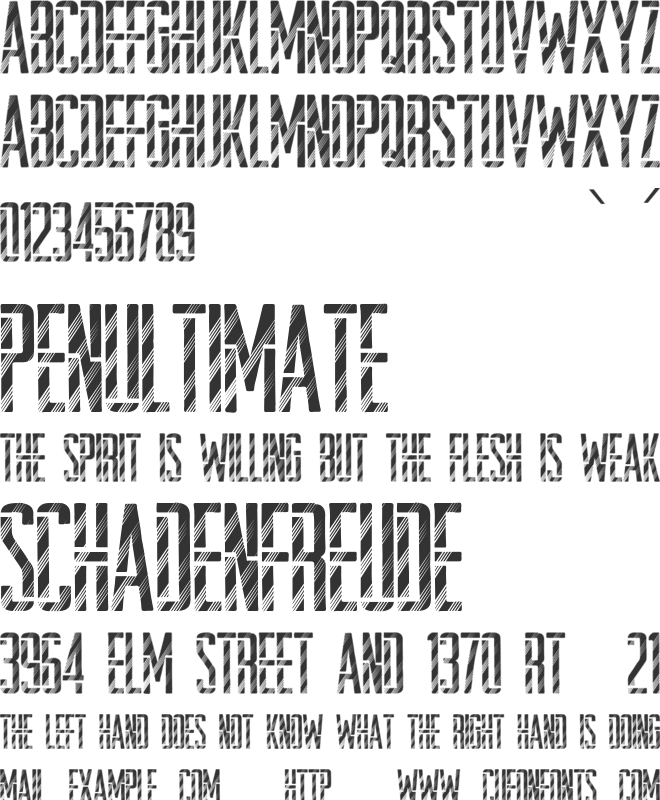 StencilDisco font preview