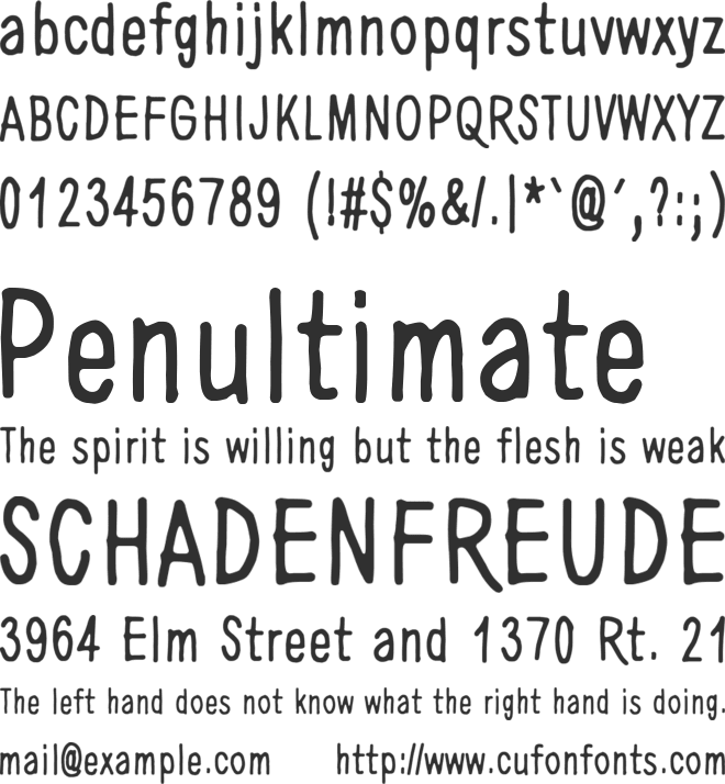 Aurinko font preview