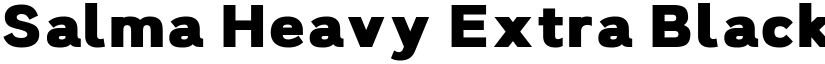 Salma Heavy Extra Black font