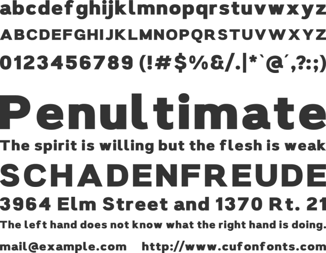 Salma Heavy font preview