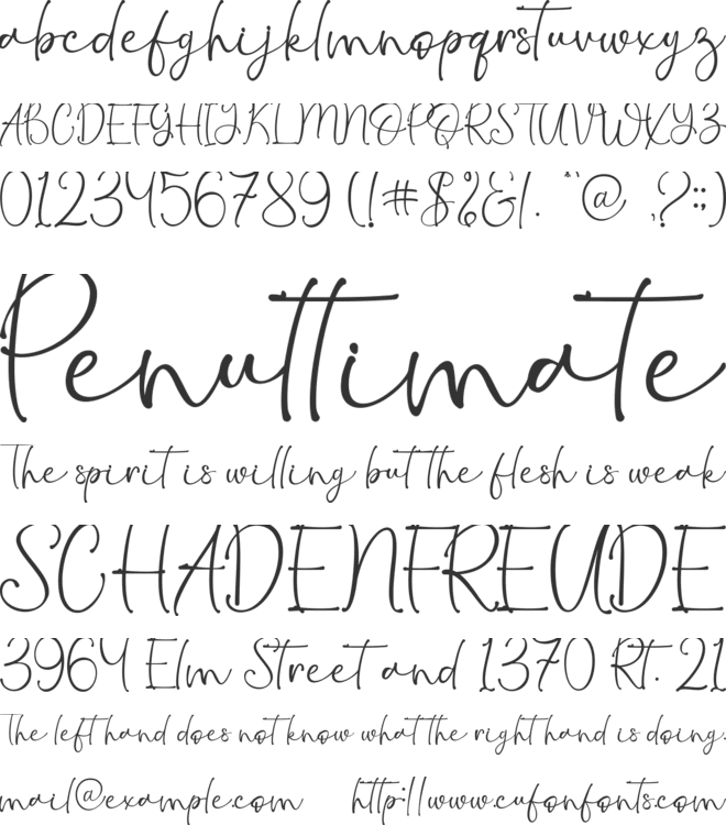 Dartie - Personal Use font preview