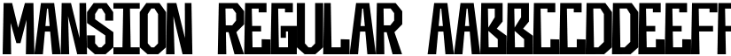 Mansion Regular font