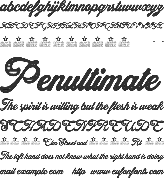 Inborn Personal Use font preview