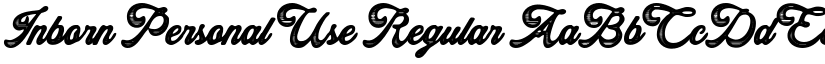 Inborn Personal Use Regular font