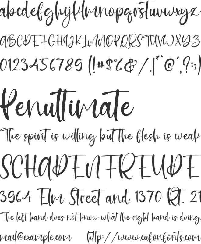 Good Idea font preview