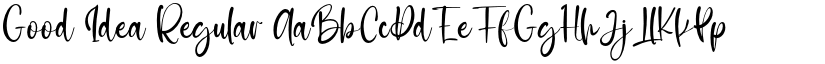 Good Idea Regular font