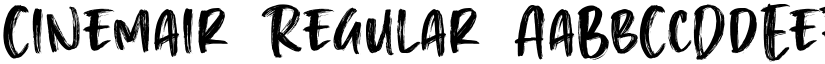Cinemair Regular font