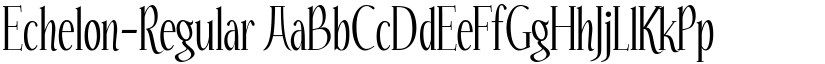 Echelon-Regular font