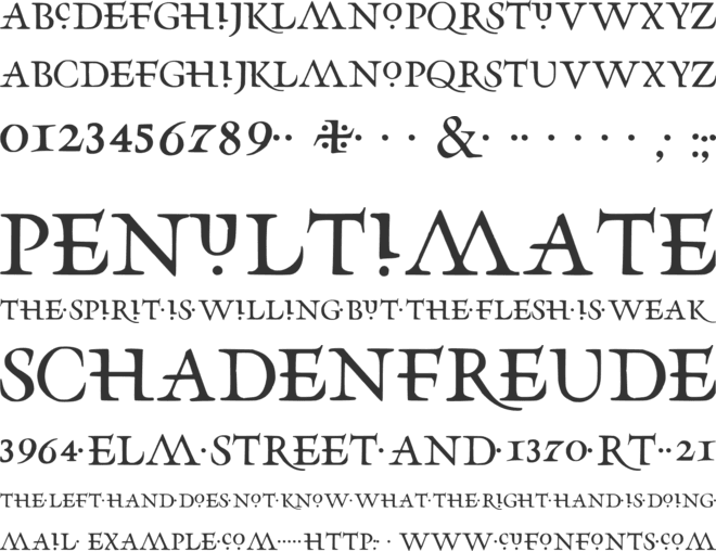Stranglinblack font preview