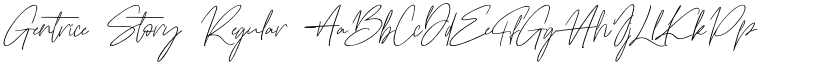 Gentrice Story Regular font