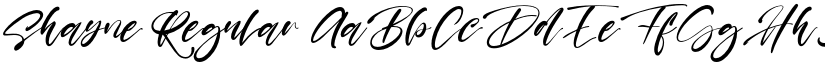 Shayne Regular font