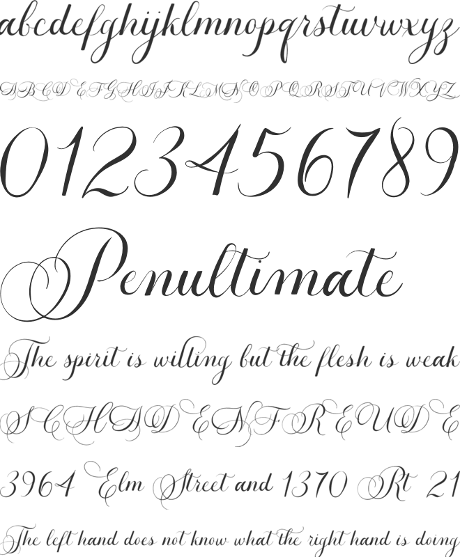 Christmas Melody font preview
