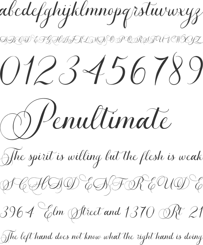 Christmas Melody font preview