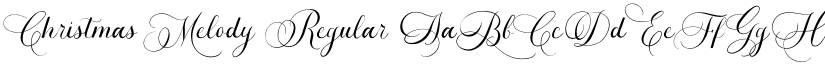 Christmas Melody Regular font