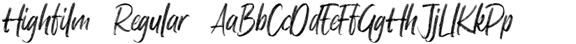 Highfilm Regular font